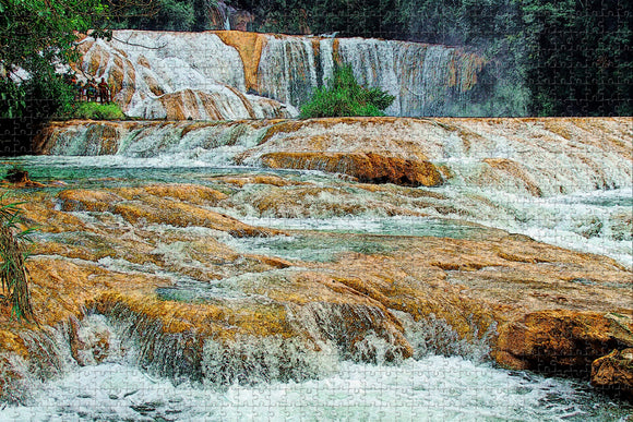 Mexico Chiapas Agua Azul Jigsaw Puzzle Wooden 1000 Piece