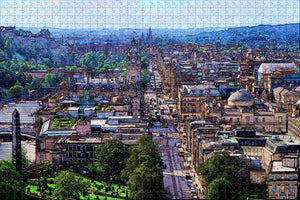 UK England Royal Mile Edinburgh Jigsaw Puzzle Wooden 1000 Piece