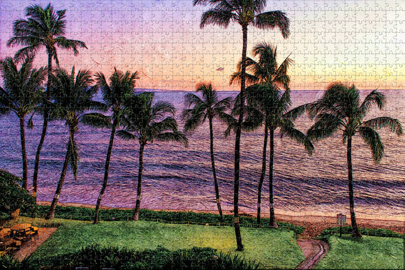 USA America Kihei Hawaii Jigsaw Puzzle Wooden 1000 Piece