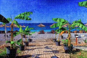 Albania Beach Dhermi Jigsaw Puzzle Wooden 1000 Piece