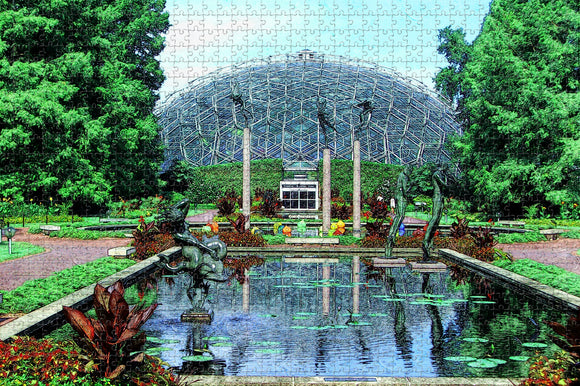 St Louis Missouri  Garden USA Jigsaw Puzzle Wooden 1000 Piece