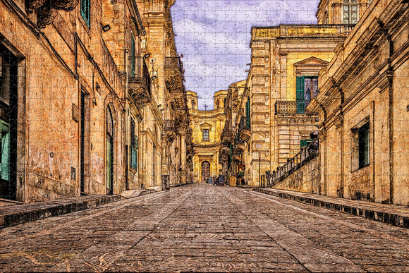 Italy Old Town Noto Sicily Jigsaw Puzzle Wooden 1000 Piece