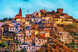 Greece Village Karpathos Jigsaw Puzzle Wooden 1000 Piece