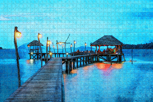 Thailand Jetty Jigsaw Puzzle Wooden 1000 Piece