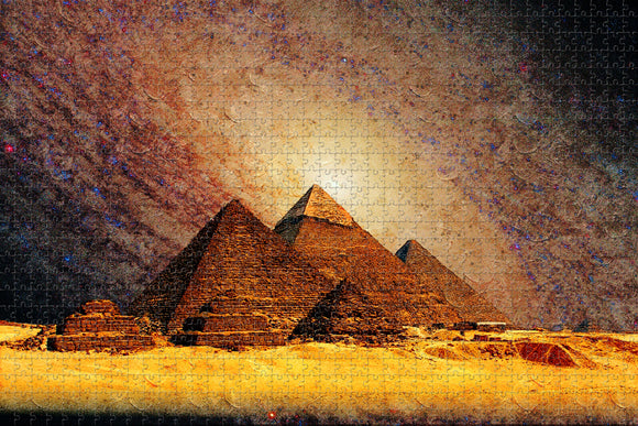 Egypt Giza Pyramids Cheops Jigsaw Puzzle Wooden 1000 Piece