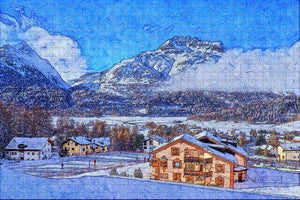 Switzerland Zermatt Jigsaw Puzzle Wooden 1000 Piece