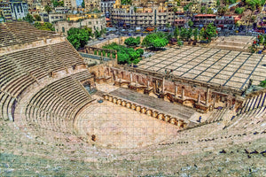 Roman Amphitheater Amman Jordan Jigsaw Puzzle Wooden 1000 Piece