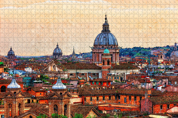 Rome Italy Jigsaw Puzzle Wooden 1000 Piece