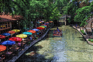 USA America San Antonio River Walk Jigsaw Puzzle Wooden 1000 Piece