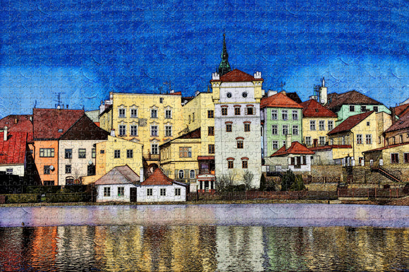 Czech JindrichuvHradec Jigsaw Puzzle Wooden 1000 Piece