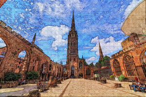 UK England Coventry Cathedral Jigsaw Puzzle Wooden 1000 Piece