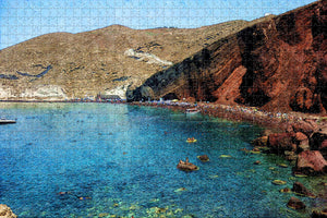 Greece Kokkini Beach Santorini Jigsaw Puzzle Wooden 1000 Piece