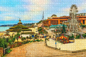 UK England Bournemouth Luna Park Jigsaw Puzzle Wooden 1000 Piece