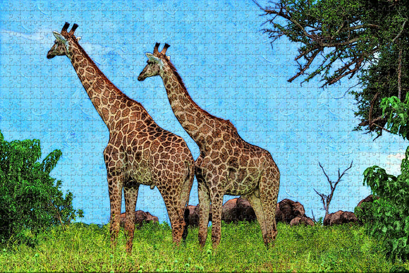 Savute Reserve Botswana Jigsaw Puzzle Wooden 1000 Piece