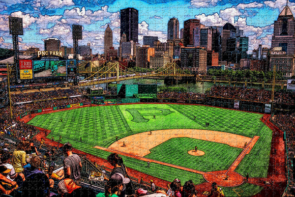 Pnc Park Pittsburgh Pennsylvania USA Jigsaw Puzzle Wooden 1000 Piece