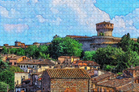 Italy Volterra City Jigsaw Puzzle Wooden 1000 Piece