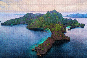 Philippines Seven Island Palawan Jigsaw Puzzle Wooden 1000 Piece