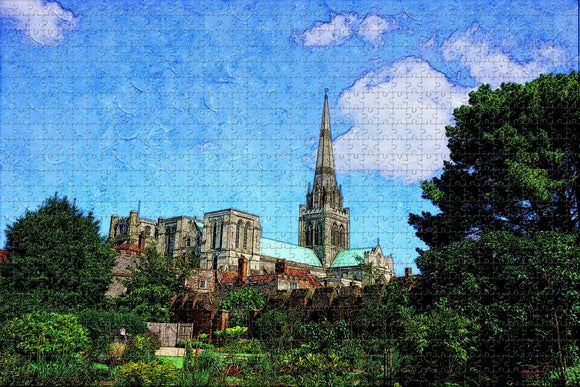 UK England Chichester Cathedral Jigsaw Puzzle Wooden 1000 Piece