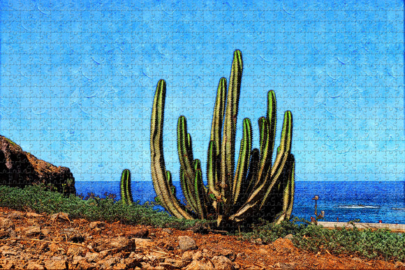 Spain Tenerife Cactus Cactus Jigsaw Puzzle Wooden 1000 Piece