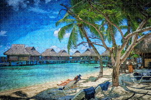 Papeete French Polynesia Jigsaw Puzzle Wooden 1000 Piece