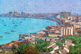 Thailand Pattaya Beach Jigsaw Puzzle Wooden 1000 Piece