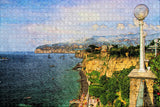 Italy Naples Sorrento Costa Sea Jigsaw Puzzle Wooden 1000 Piece