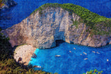 Greece Navagio Beach Shipwreck Cliff Zakinthos Jigsaw Puzzle Wooden 1000 Piece