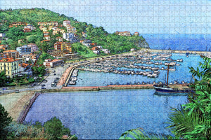 Italy Agropoli Port Jigsaw Puzzle Wooden 1000 Piece