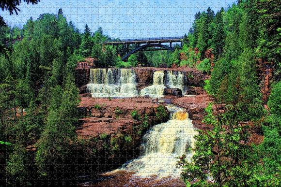 Gooseberry Falls  Minnesota USA Jigsaw Puzzle Wooden 1000 Piece