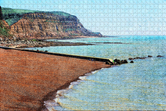 UK England Hastings Shore Cliff Jigsaw Puzzle Wooden 1000 Piece