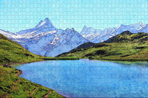 Switzerland Grindelwald Jigsaw Puzzle Wooden 1000 Piece