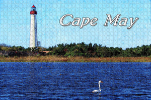 USA America Cape May Lighthouse Beach Jigsaw Puzzle Wooden 1000 Piece