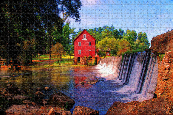 Fayetteville Starr's Mill Georgia USA Jigsaw Puzzle Wooden 1000 Piece