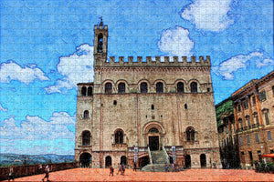 Italy Piazza Grande Gubbio Jigsaw Puzzle Wooden 1000 Piece