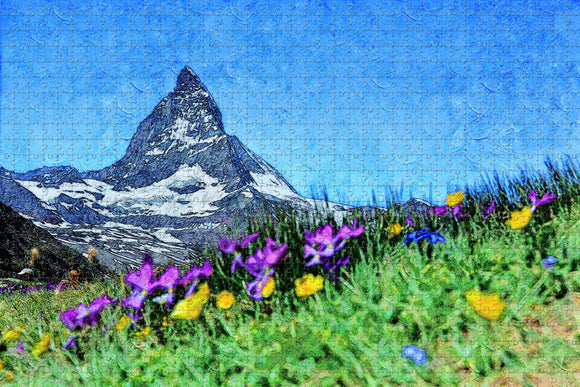 Switzerland Gornergrat Zermatt Jigsaw Puzzle Wooden 1000 Piece