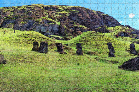 Chile Rapa Nui National Park Easter Island Jigsaw Puzzle Wooden 1000 Piece