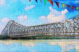 India Howrah Bridge Kolkata Jigsaw Puzzle Wooden 1000 Piece