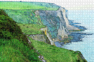 UK England The White Cliffs of Dover Jigsaw Puzzle Wooden 1000 Piece