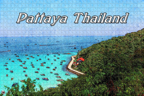 Thailand Koh Larn Pattaya Jigsaw Puzzle Wooden 1000 Piece