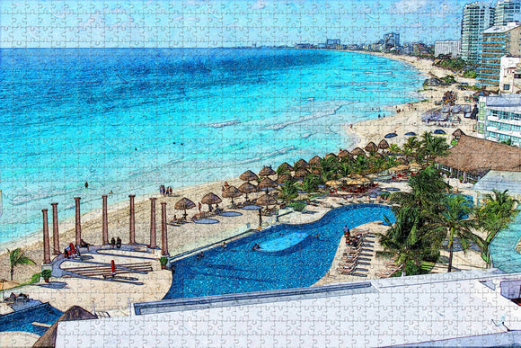 Mexico Cancun Jigsaw Puzzle Wooden 1000 Piece