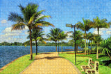 Venezuela Barquisimeto Palm Trees Jigsaw Puzzle Wooden 1000 Piece