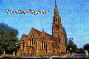 UK England Taunton Church Jigsaw Puzzle Wooden 1000 Piece