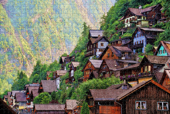 Austria Hallstatt House Jigsaw Puzzle Wooden 1000 Piece