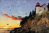 Lighthouse Bar Harbour Maine USA Jigsaw Puzzle Wooden 1000 Piece