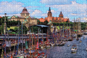 Poland Szczecin Jigsaw Puzzle Wooden 1000 Piece