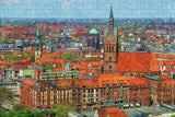 Germany Hannover Skyline Jigsaw Puzzle Wooden 1000 Piece