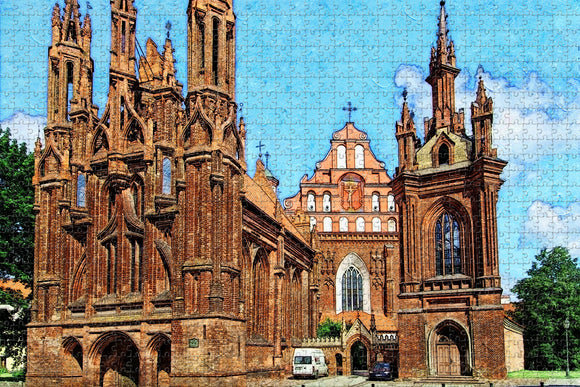 Lithuania Vilnius St. Anne's Church Jigsaw Puzzle Wooden 1000 Piece