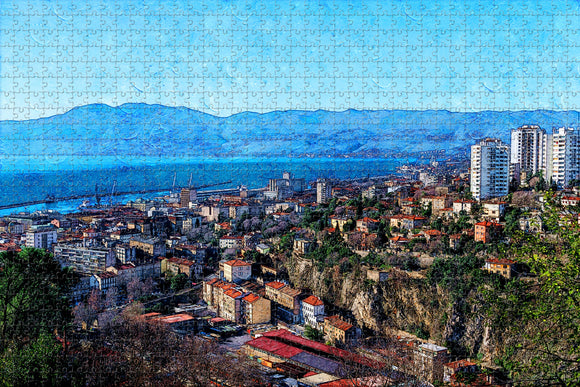 Croatia Rijeka Jigsaw Puzzle Wooden 1000 Piece