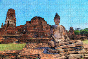 Thailand Ayutthaya Jigsaw Puzzle Wooden 1000 Piece