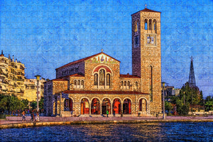 Greece Volos Church Jigsaw Puzzle Wooden 1000 Piece